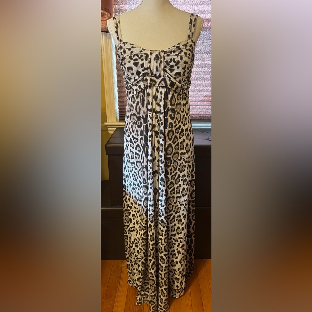 MSK Macys leopard maxi dress.